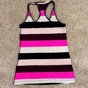 Lululemon Striped Racerback Tank Top